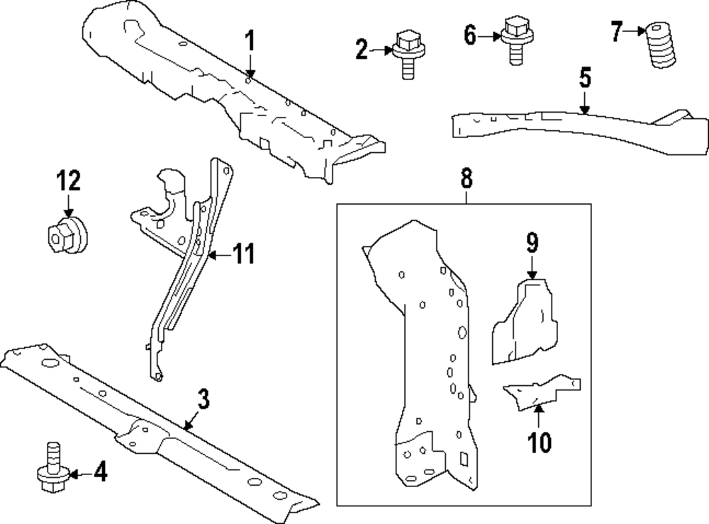 Lock Support - Toyota (53208-12600)