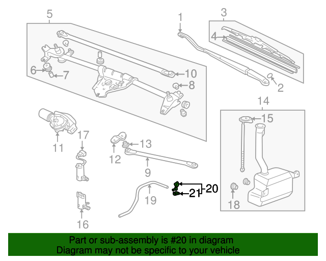 76810S0XA01ZA Nozzle Assembly, Windshield Washer *Tblack* (Black