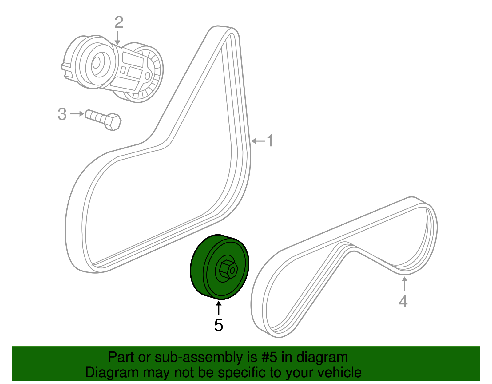 Accessory Belt Tensioner - GM (12585551)