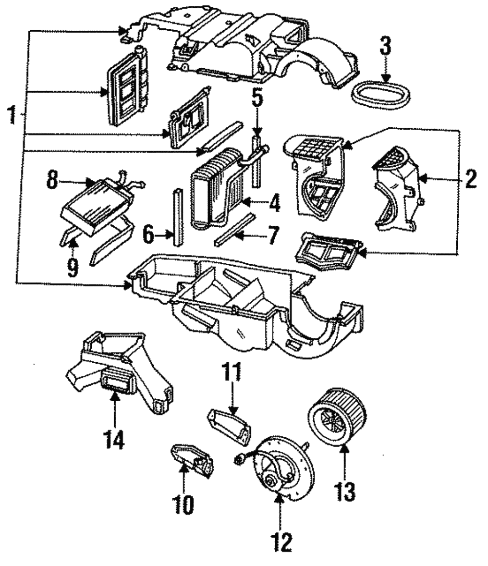 Evaporator Core Seal - Ford (E9SZ-19D578-A)