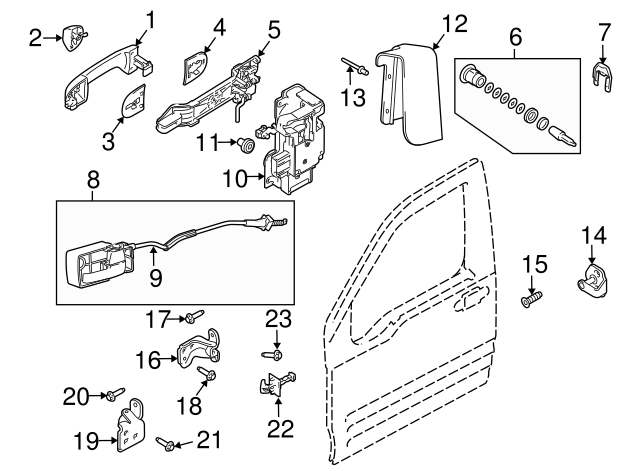 thumbnail image 2 of Door Lock Actuator Front Left Driver Door Latch Lock Actuator Compatible With 2014-2023 Ford Transit Connect Replace DT1Z-6121813-B, DT1Z-6121813-A Driver Door Lock Actuator 2 of 14