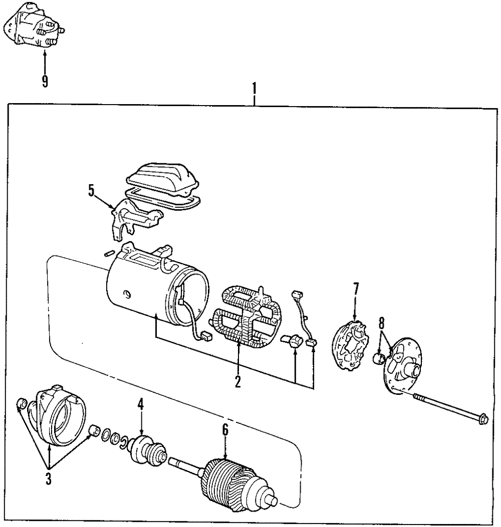 Frame & Magnet Assembly - Ford (E9OZ-11075-A)