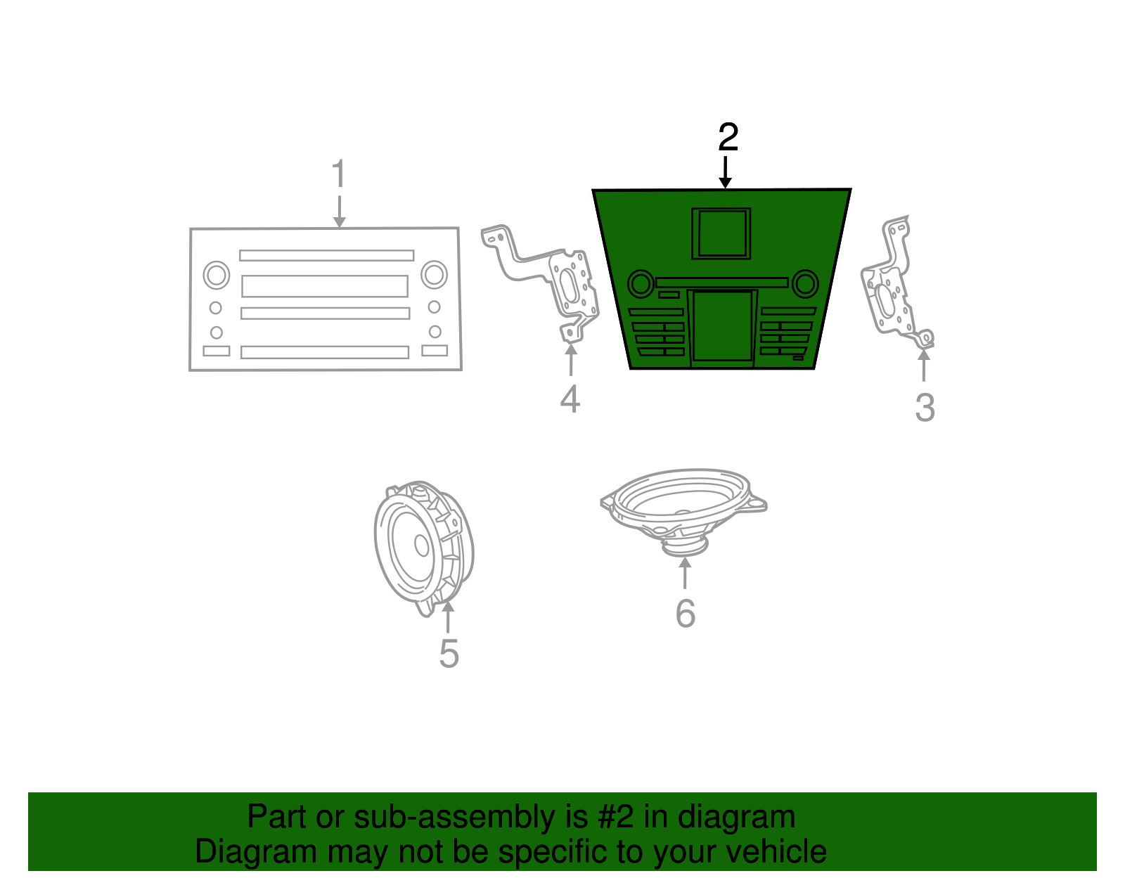 AM/FM CD - Toyota (86120-52510)