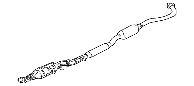 2008-2010 Mitsubishi Outlander Intermediate Pipe 1570B737 | OEM 