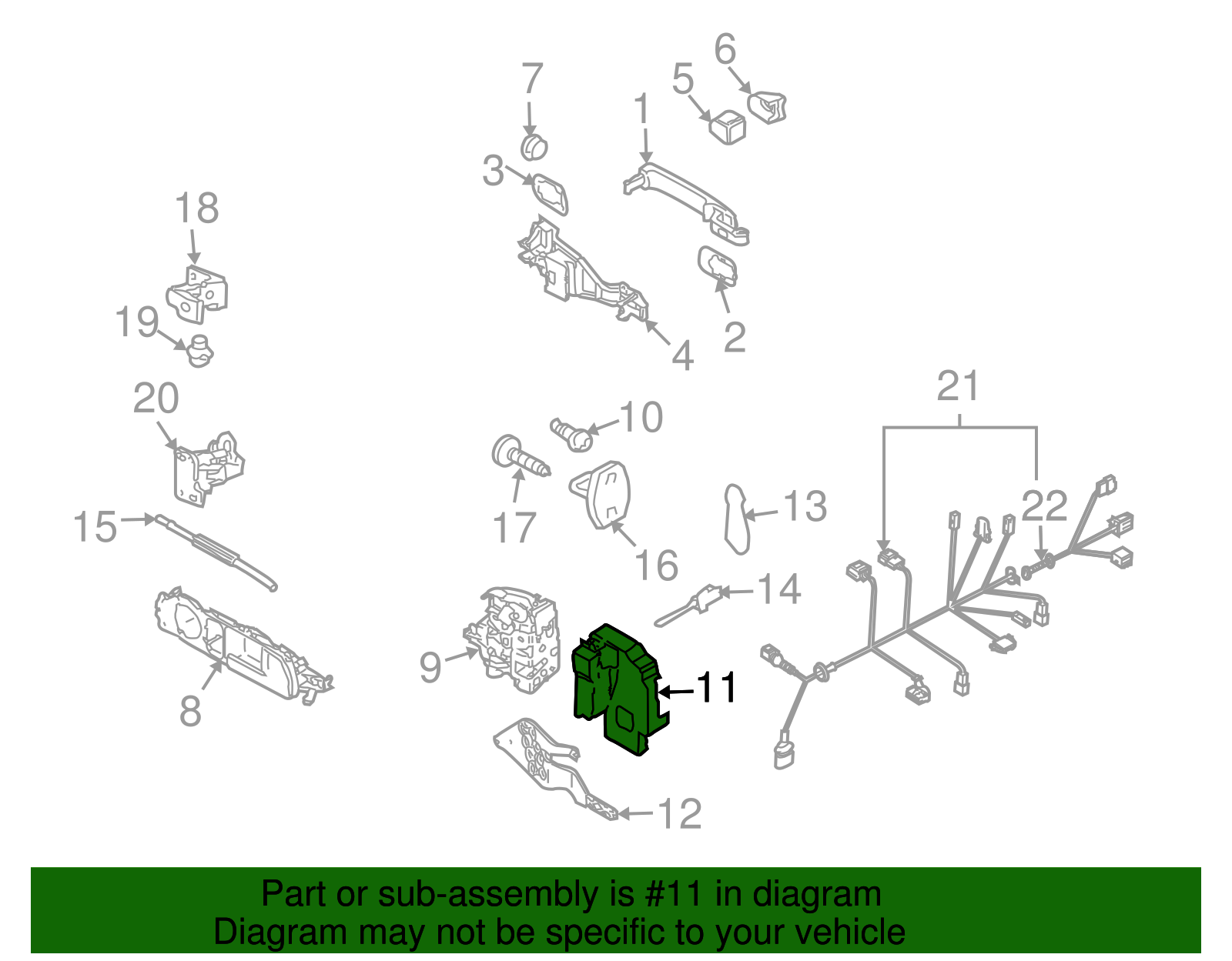 Lock Cover - Volkswagen (7L0-839-090-C)