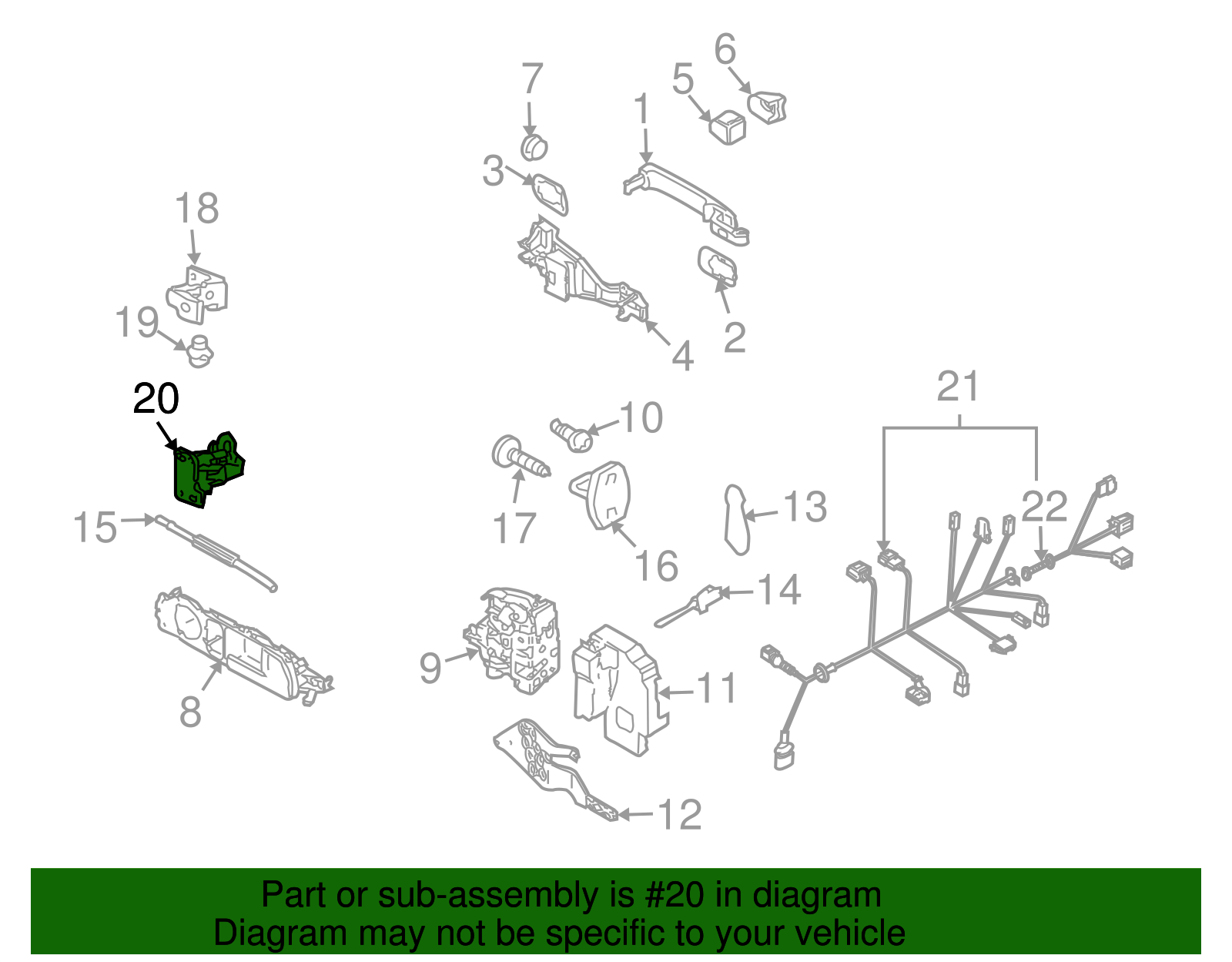 Lower Hinge - Volkswagen (7L0-833-412-C)