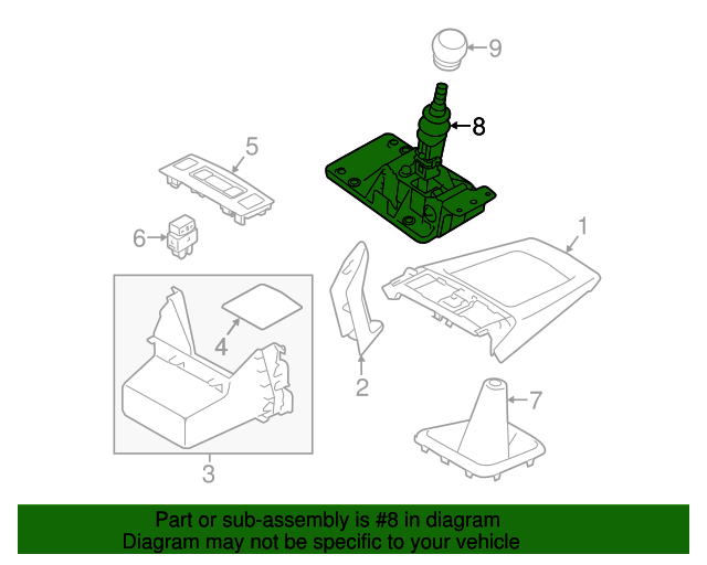 20142018 Subaru Forester Gear Shift Assembly 35010SC031 Subaru Parts