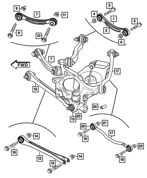 Dodge Charger Rear Subframe Rust Rear Suspension and Cradle for 2023 Dodge Charger | Mopar eStore