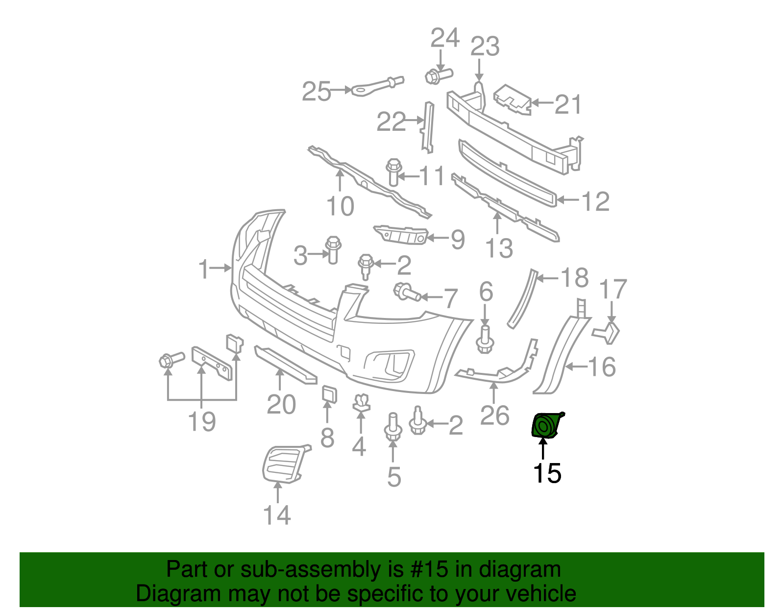 Fog Lamp Bezel - Toyota (52127-0R010)