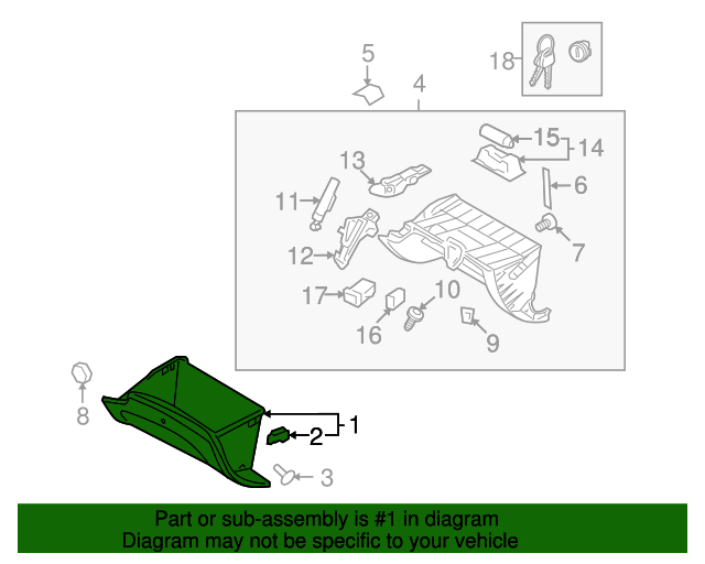 Genuine Hyundai 84520-3M010-V2 Glove Box Knob Assembly Genuine Hyundai 84520-3M010-V2 Glove Box Knob Assembly