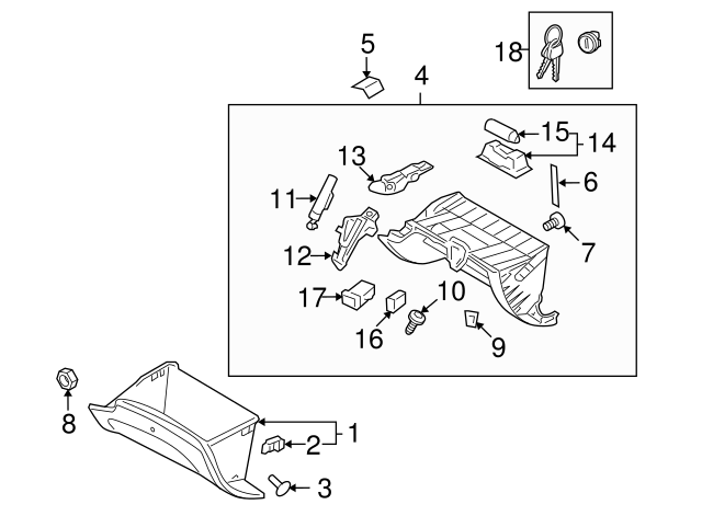 Genuine Hyundai 84520-3M010-V2 Glove Box Knob Assembly Genuine Hyundai 84520-3M010-V2 Glove Box Knob Assembly