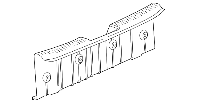 Jet Black Rear Compartment Sill Plate - GM (96936800)