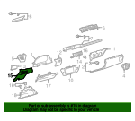 Toyota 55545-02100-C0 Fuse Box Cover