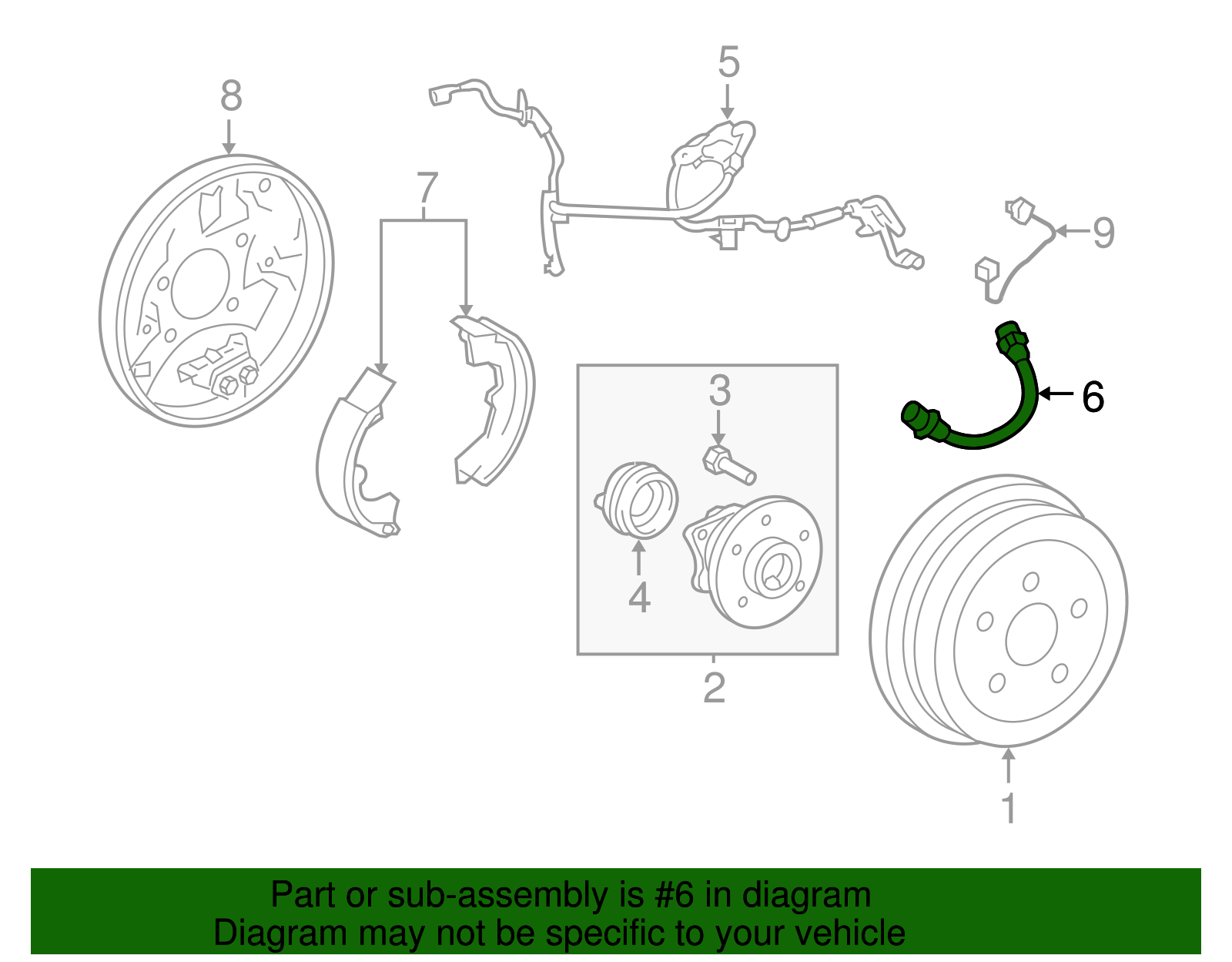 Brake Hose - Toyota (90080-94139)