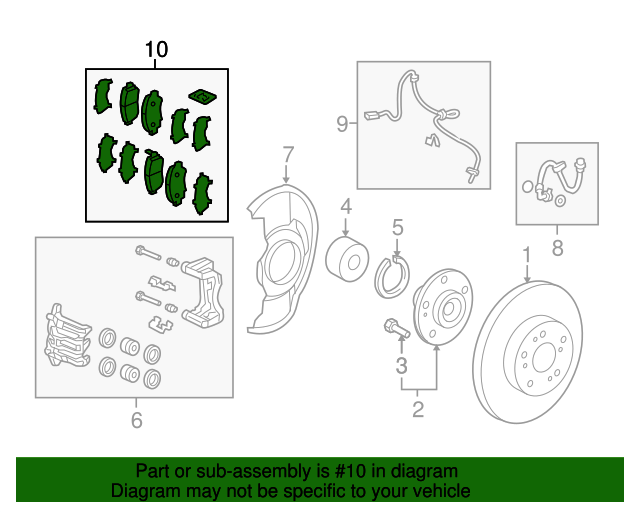 45022T0AA01 OEM NEW Front Right & Left Brake Pad Set w/ Shims Fits