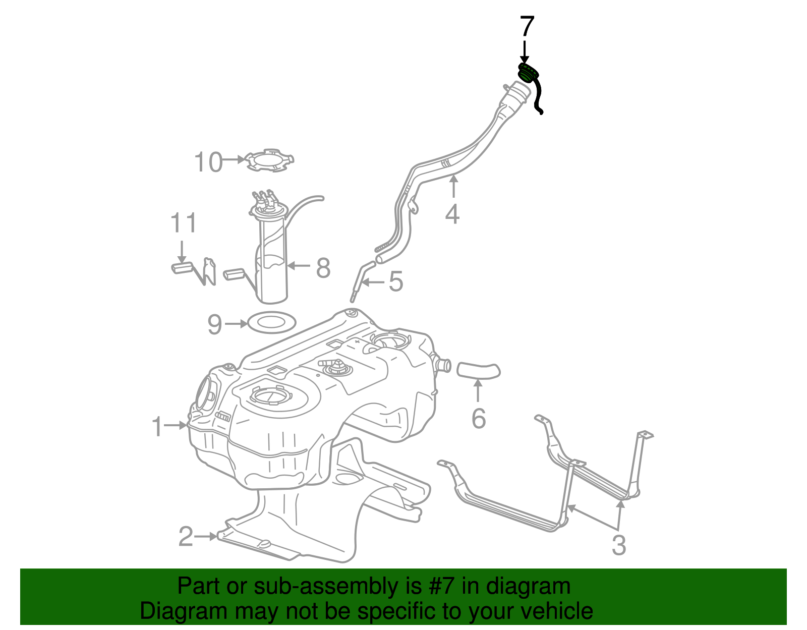 Cap Assembly-F/Tnk Fil - GM (10326373)