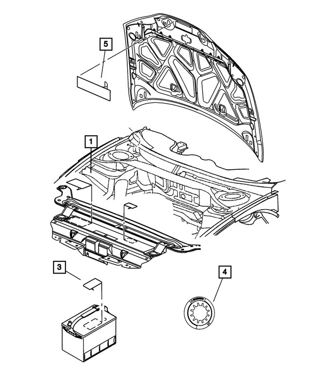 2021 Mopar Vehicle Emission Control Information Label 68495572AA