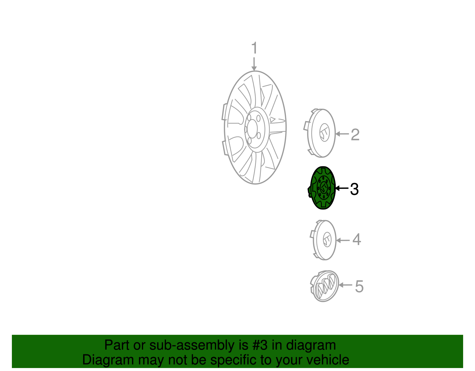 Center Cap - GM (9597213)