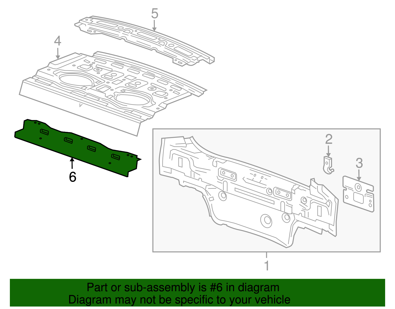 Deck Lid Panel Support - GM (96845082)