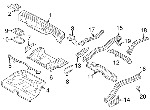 Rear Body for 2000 Subaru Forester #0