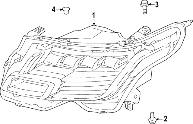Genuine OEM Headlamp Assembly Part# LR185096 Fits 2022-2023 Land  
