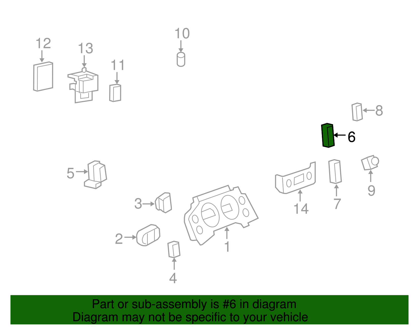 Switch Assembly-Acsry - GM (10386140)