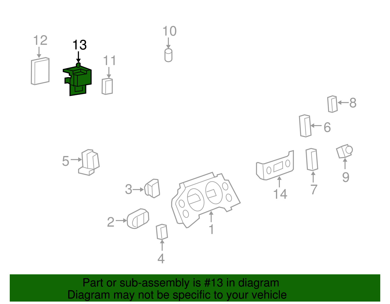 Body Control Module Bracket - GM (15093913)