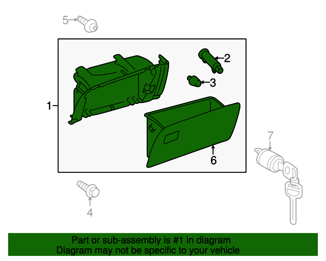 5504508020B0 Glove Box Assembly 20112014 Toyota Sienna Lithia