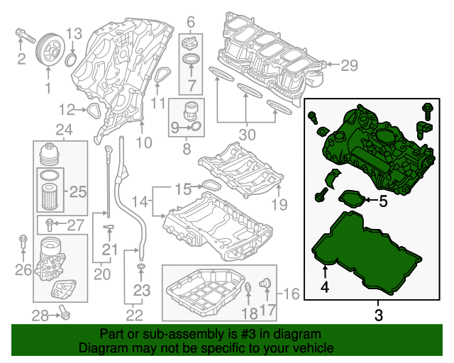 20132019 Hyundai Valve Cover 224203CGA5 OEPartsQuick