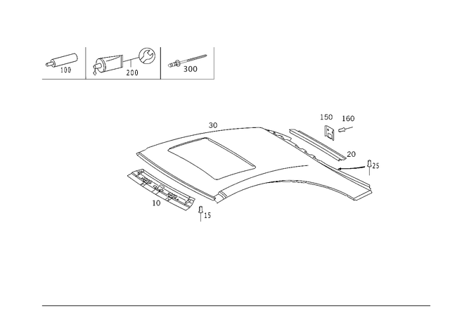 012-989-17-71-11 - Roof Panel Bonding Adhesive 2010-2013 Mercedes 