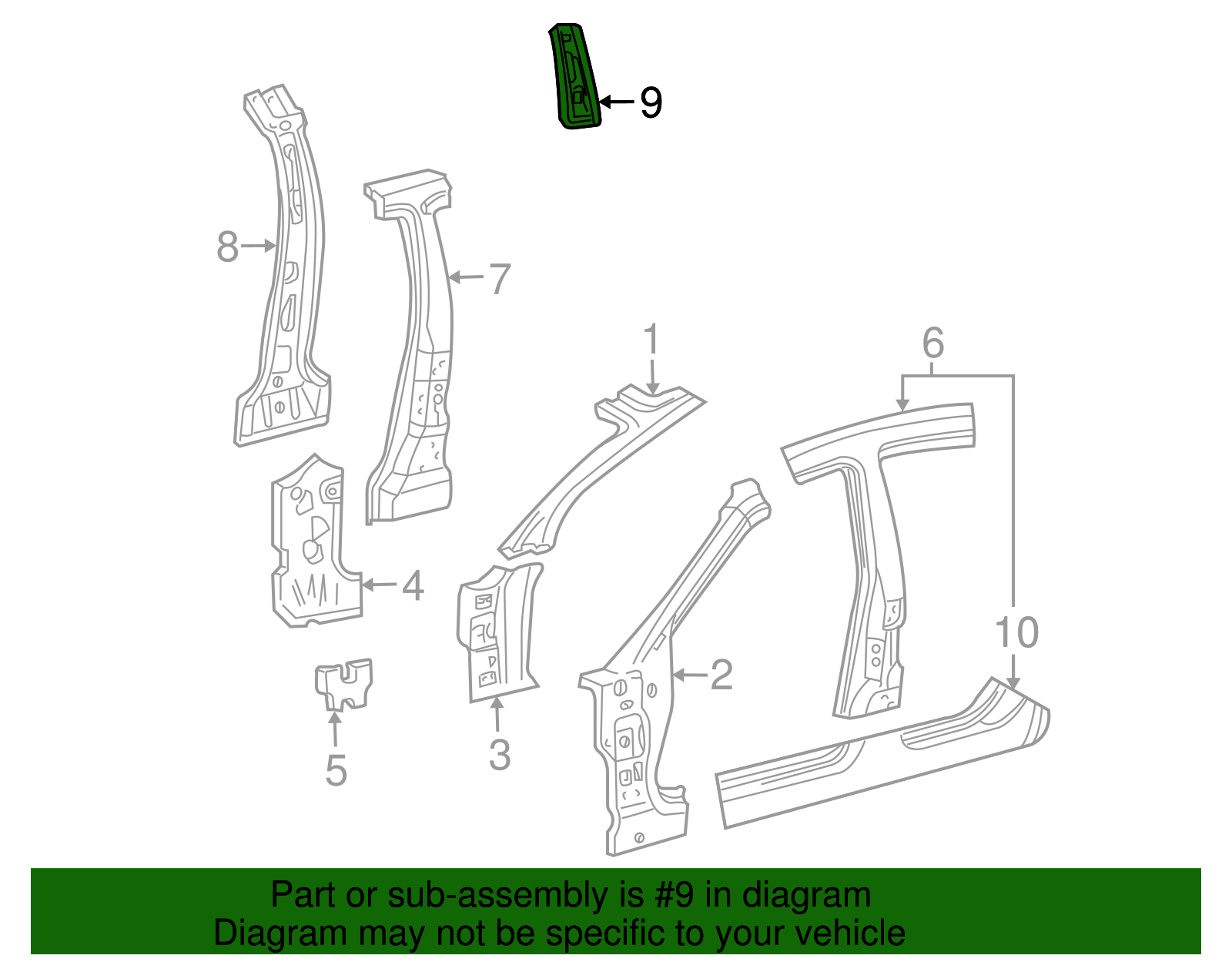 Reinforcement - Ford (XW4Z-54602A04-AA)