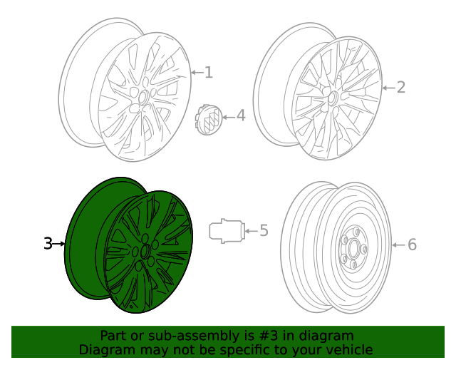 20212023 Buick Envision F Wheel 39098556 Cheapest GM Parts