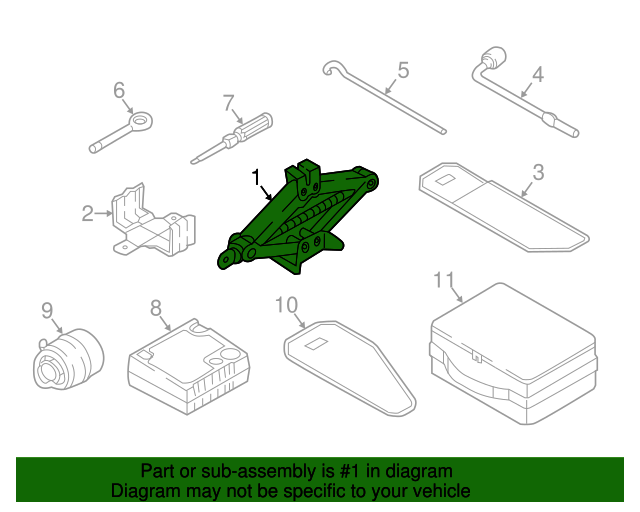 09110D9000 Jack Assembly 20182022 Kia Sportage Kia.Parts Store