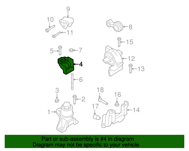Ford Fusion Engine Mount Diagram