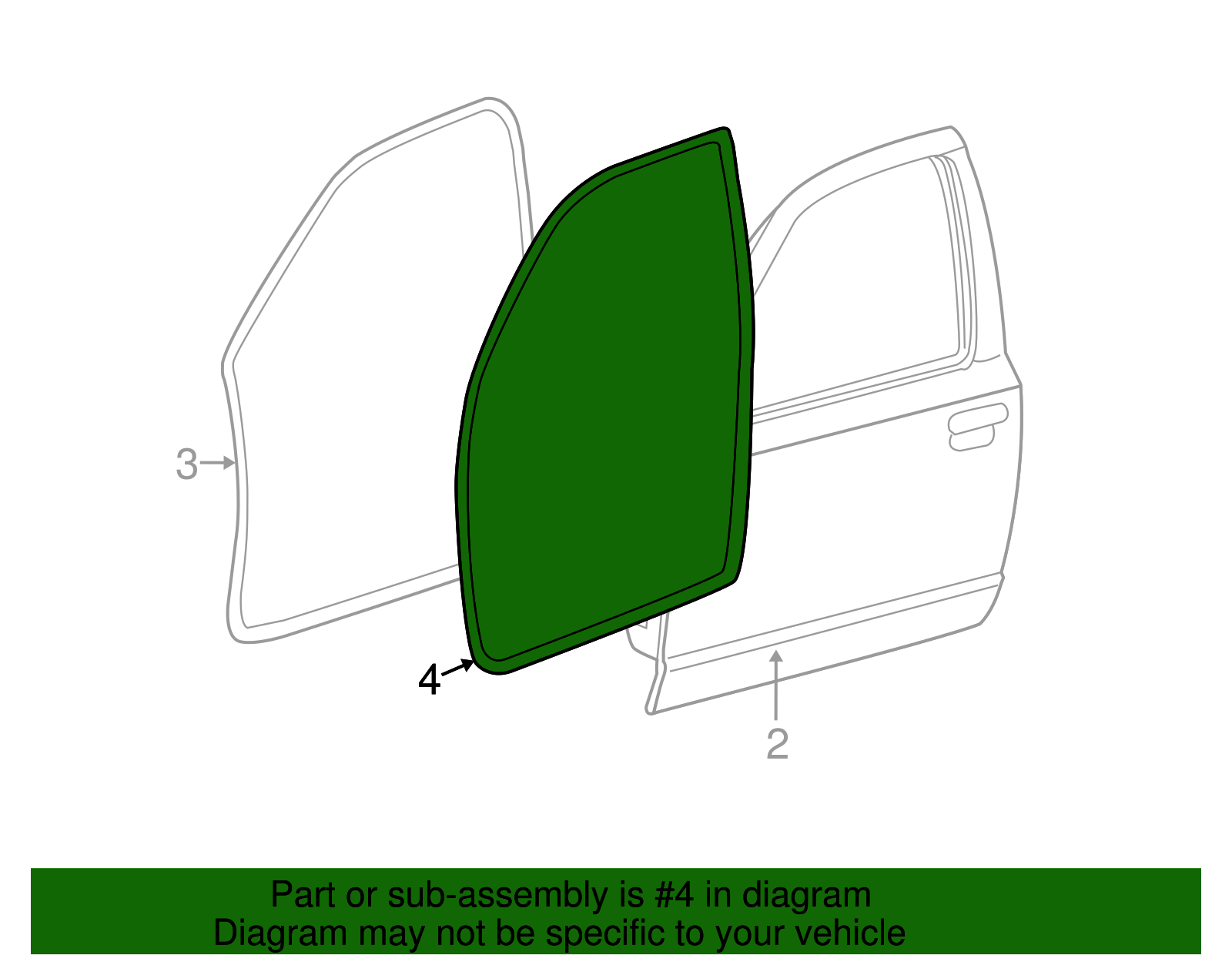 Door Weather-Strip - Ford (XW7Z-5420531-AA)