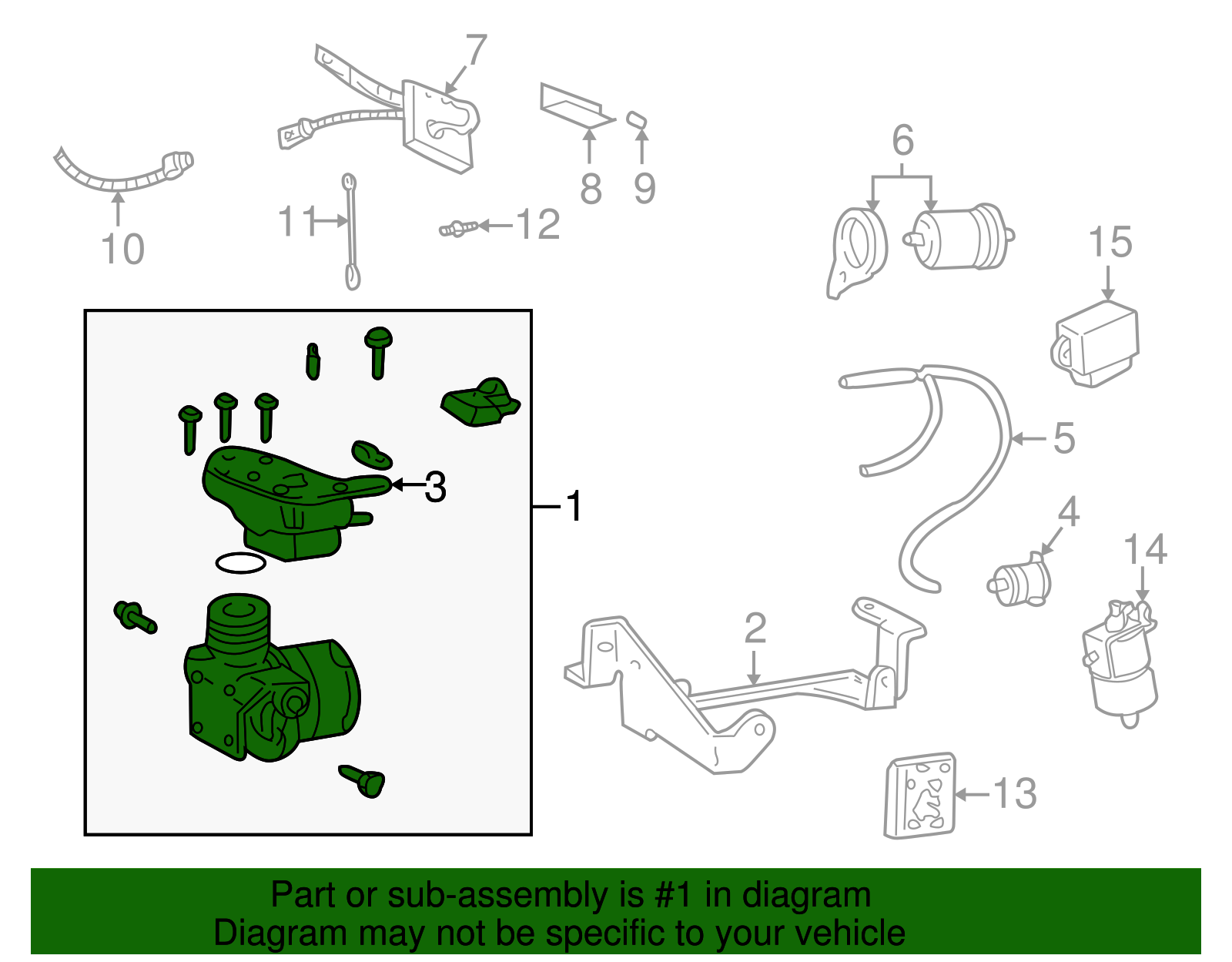 Compressor Assembly, Auto Lvl Control Air - GM (88952490)