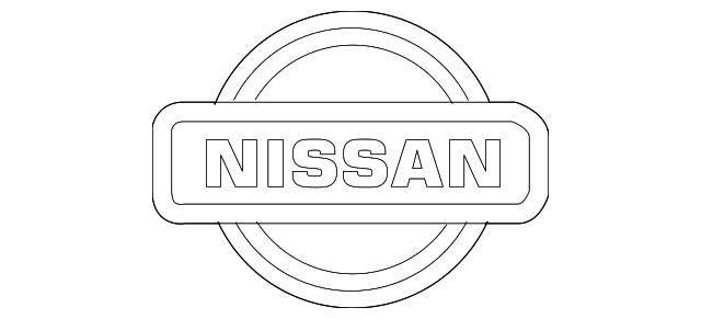 NISSAN GENUINE FRONT EMBLEM 62890-EA500 !
