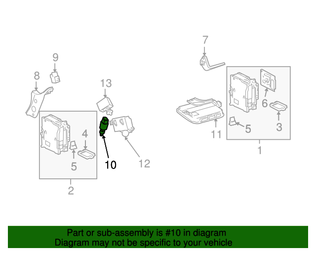 20012015 Lexus Brake Light Switch 8434030110