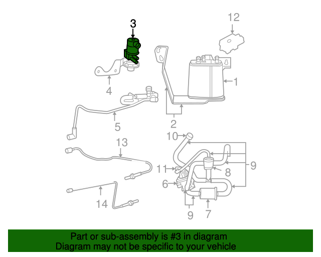 20022004 Jeep Purge Solenoid 52128550AA