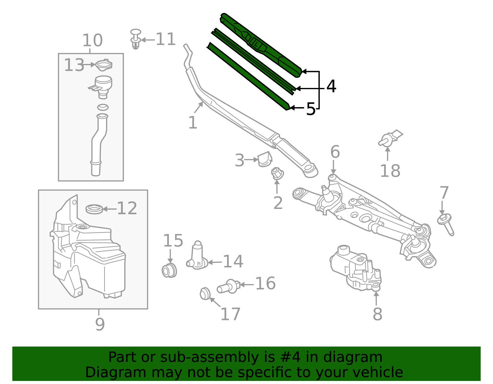 Windshield Wiper Blade - Toyota (85212-0A060)