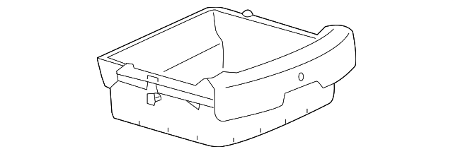 Jet Black Front Storage Tray - GM (95078247)