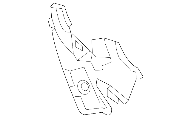 Jet Black Passenger Seat Outer Recliner Inner Finish Cover - GM (95321472)