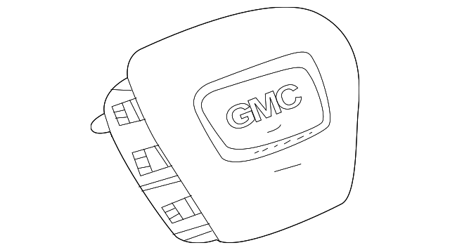 Jet Black Steering Wheel Airbag - GM (84339144)