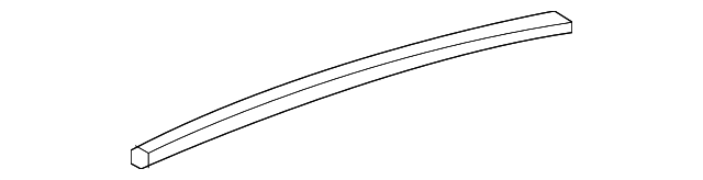 Rear Driver Side Door Window Upper Reveal Molding - GM (84089988)