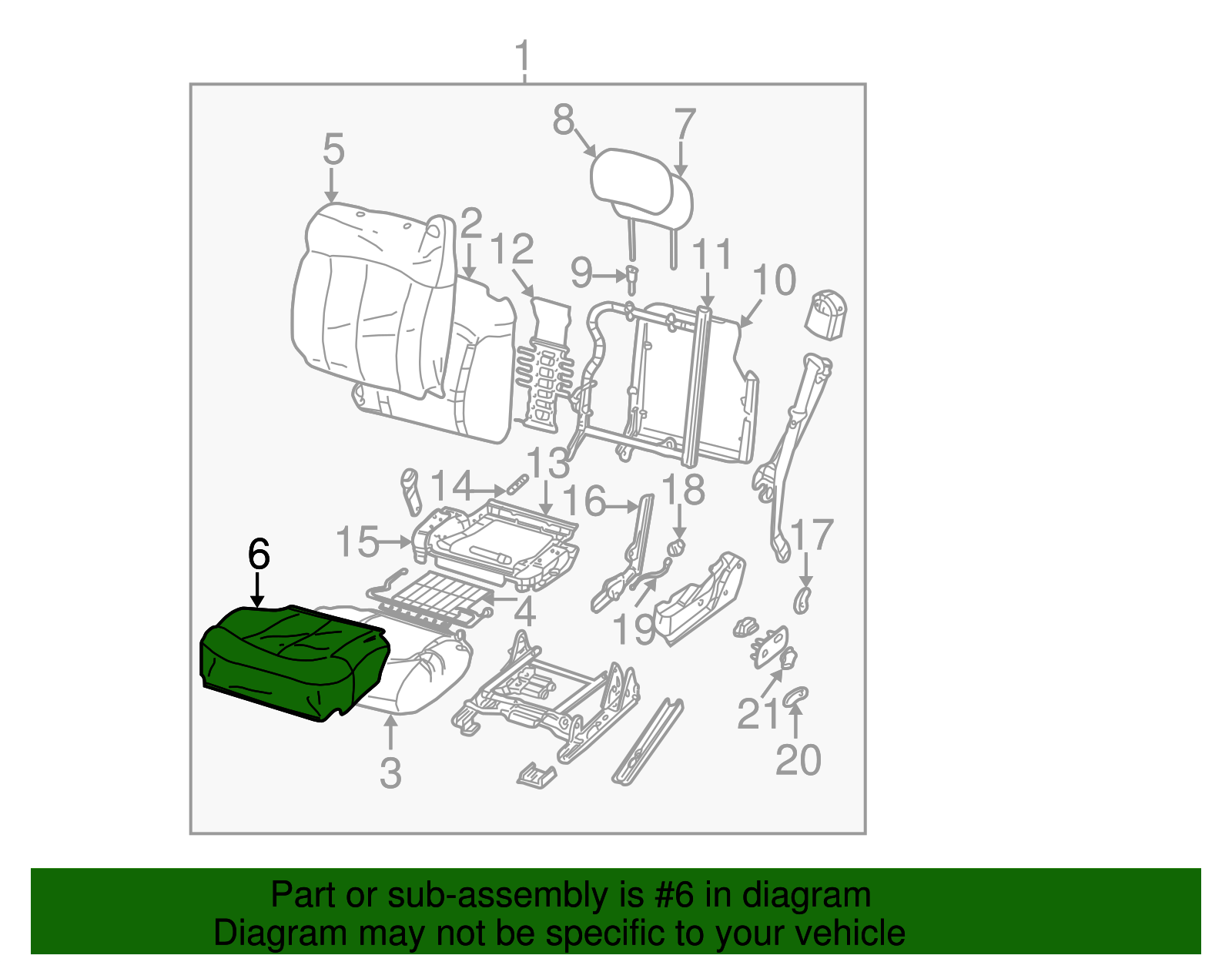 Seat Cover - GM (88943300)