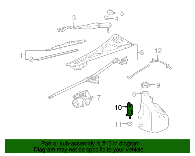 12487643 GM Washer Pump GM Parts Store