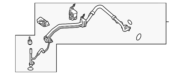 Motorcraft™ A/C Refrigerant Suction Hose - Ford (YF-37632)