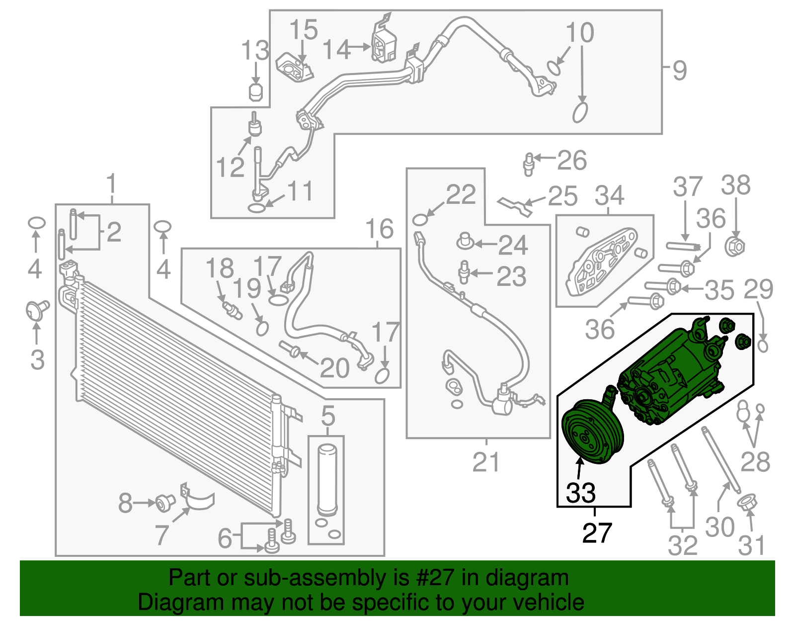 Motorcraft™ A/C Compressor - Ford (YCC-620)