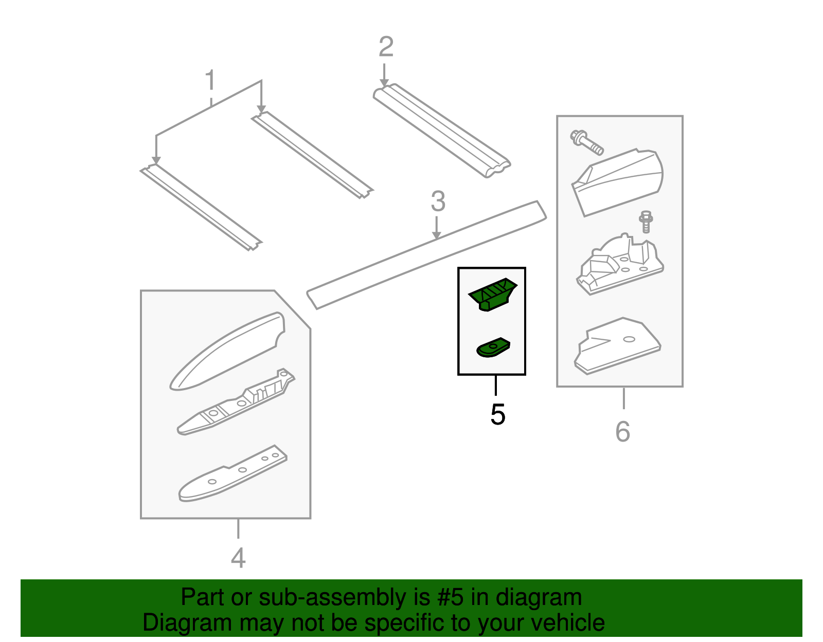Support Assembly, Lugg Carr S/Rl Center* (Left-hand) - GM (88937283)