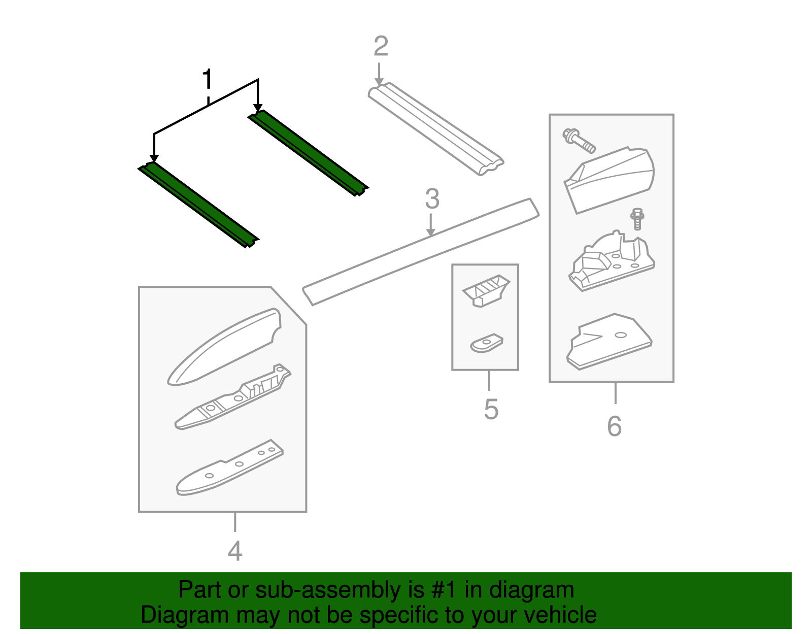 Rail, Lugg Carr Cr - GM (88937229)